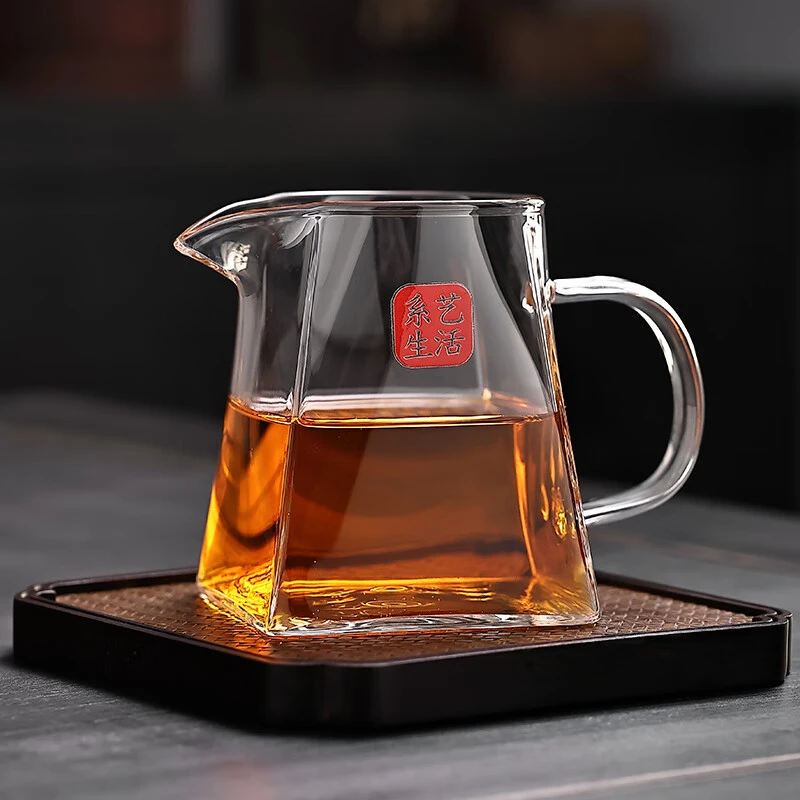 茶具大小号公杯耐热温高硼硅玻璃加厚公道杯茶漏过滤小青