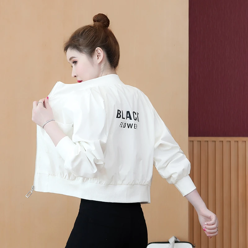 外套夹克新款短款女百搭韩版春季洋气上衣宽松女式女款女士棒球服