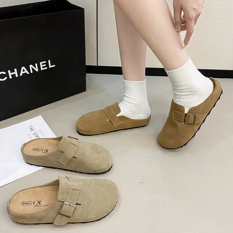 韩版时尚休闲显脚瘦舒适百搭博肯拖鞋