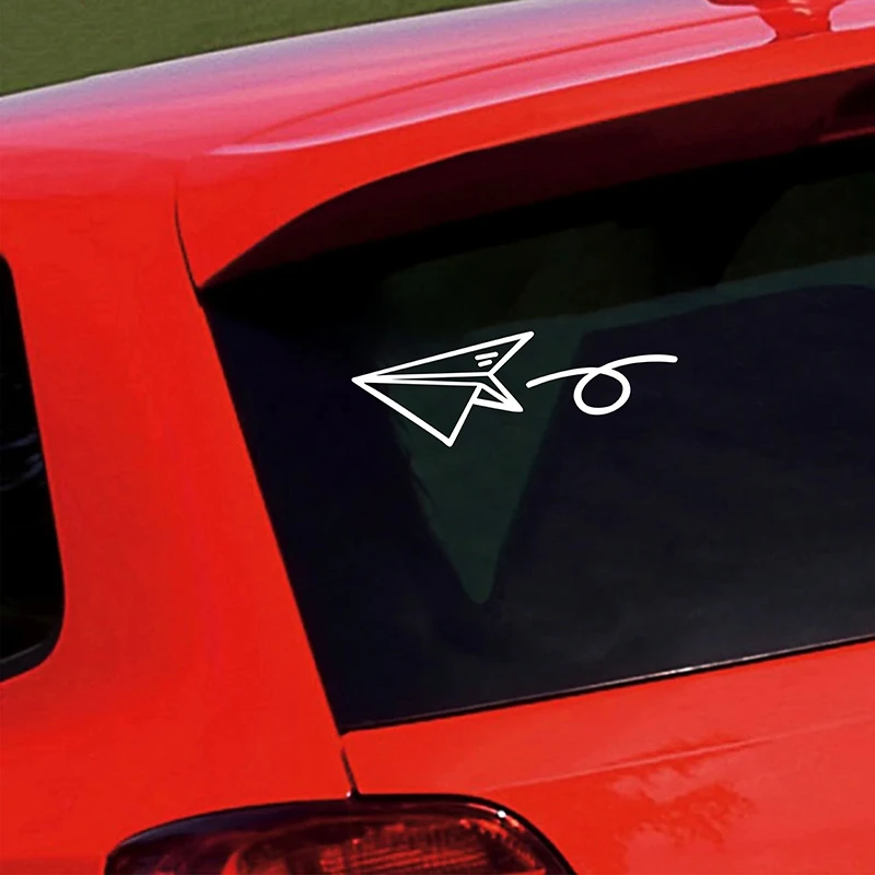 汽车贴纸飞机创意个性装饰车贴后玻璃车尾电动车三角窗划痕贴