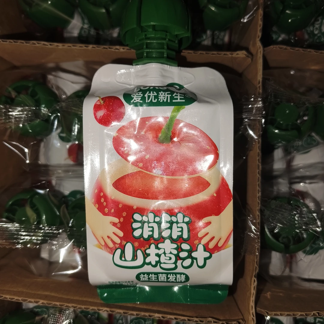 爱优新苼4袋益生菌发酵山楂汁