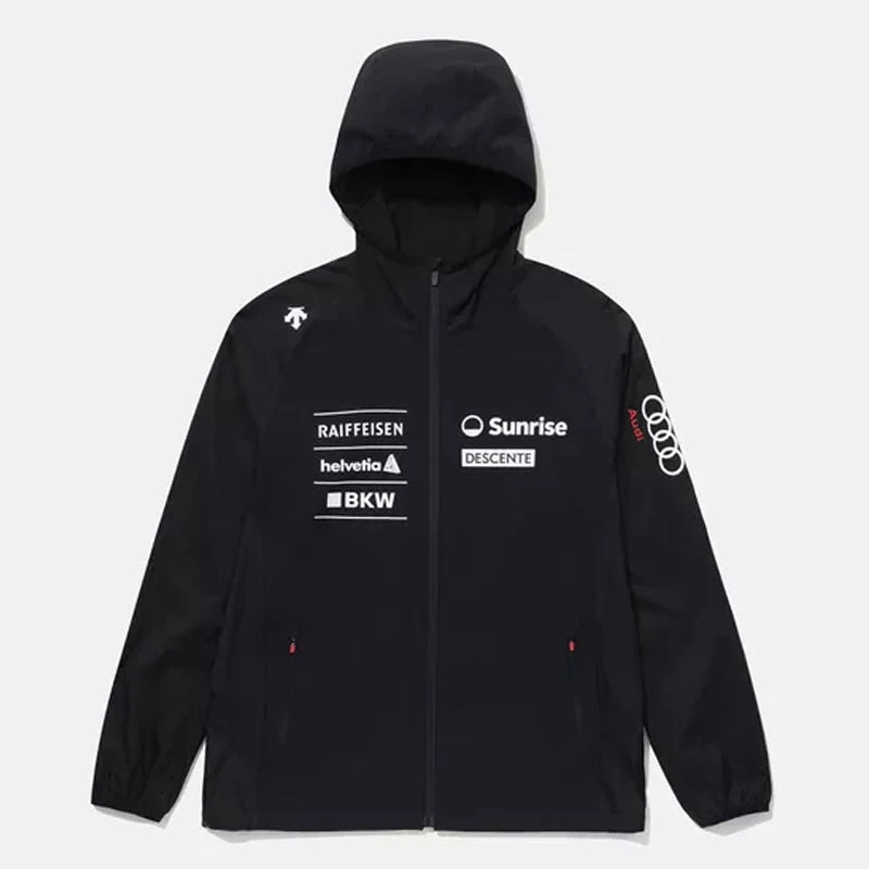 DESCENTE/迪桑特奥迪联名款防晒服透气连帽休闲户外运动弹力外套