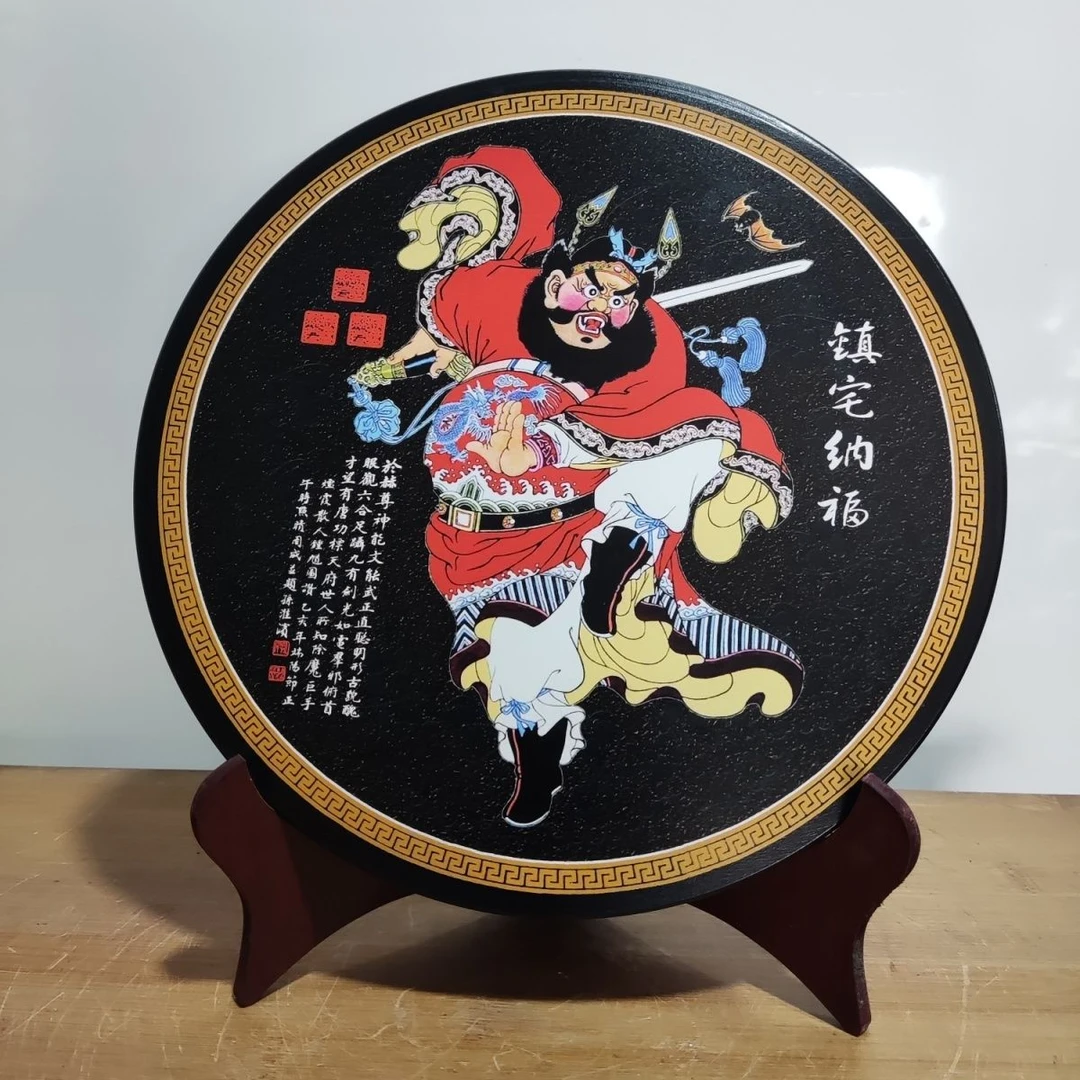 天然灵璧石磬石看盘摆件工艺品茶盘干泡台中式客厅玄关博古架装饰