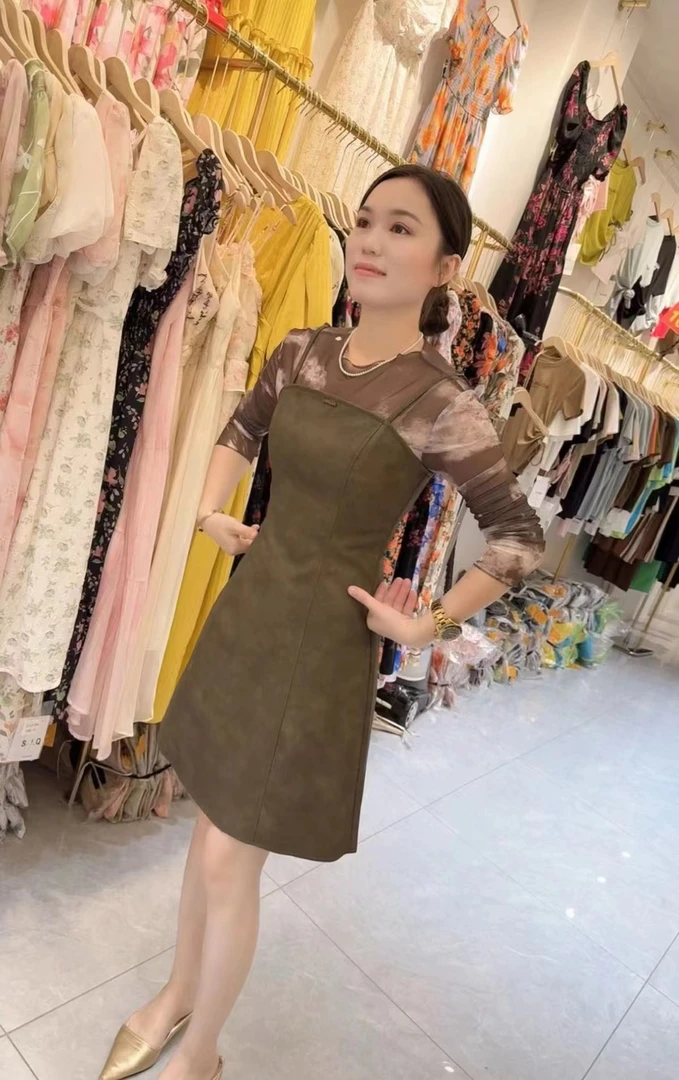 丹妮丝新款女装韩版时尚气质显瘦两件套套裙