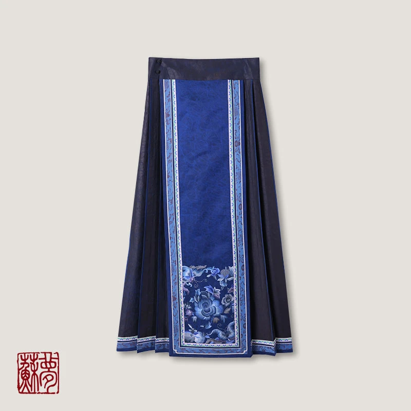 蘇夢【尔雅】蝶傍花夕手绣马面裙中式百搭0107451