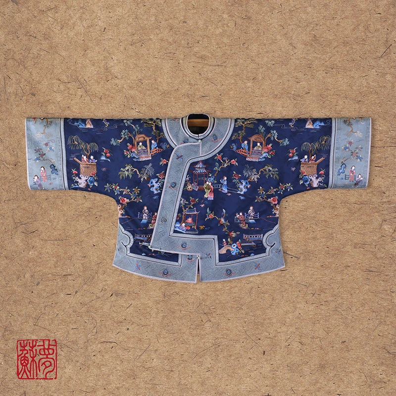 {苏梦}游园记手绣满绣斜襟上衣中式百搭01031242 01031350