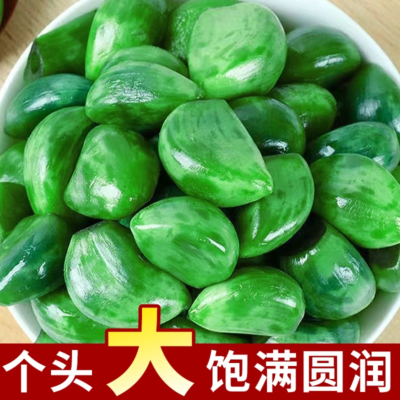正宗山东翡翠辣八蒜大蒜头糖蒜绿蒜咸菜下饭菜腌制新蒜袋装商用