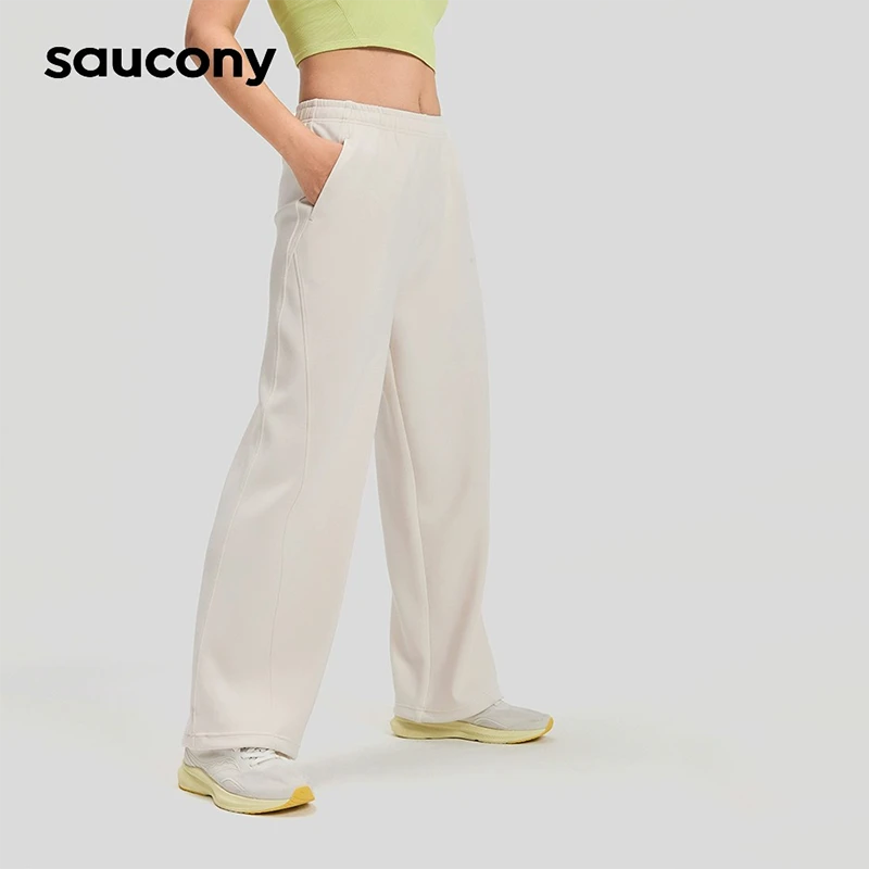 Saucony索康尼春夏新款女子运动针织长裤休闲舒适柔软出街潮