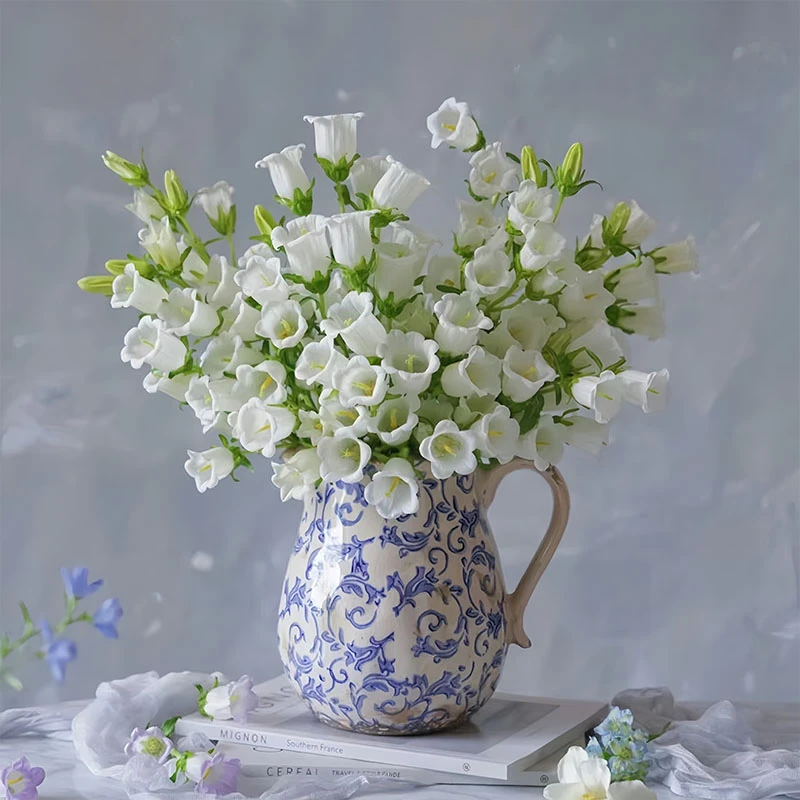 风铃季节粉色紫色白色鲜花好养鲜切花好看云南昆明干净修剪养护