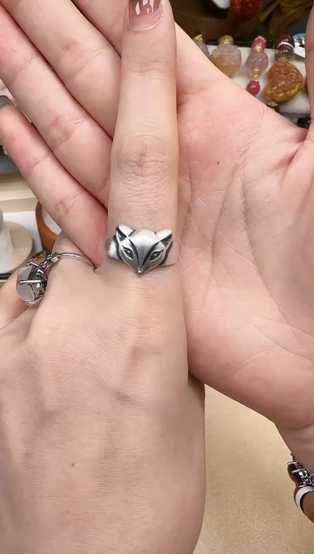 【闪购商品】琉璃DIYA1765 狐狐戒指