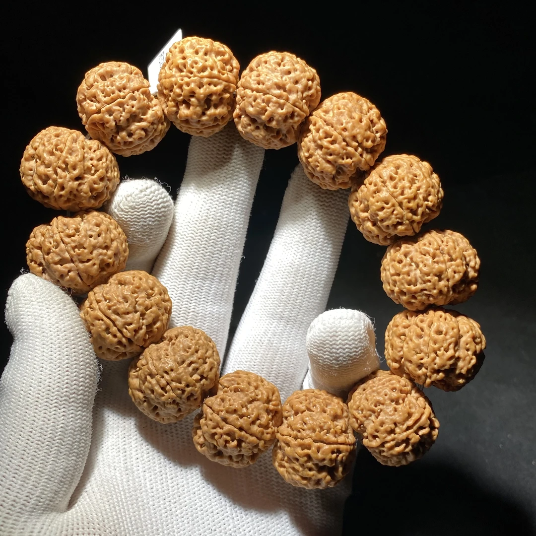 【蜂王终结者-23】 玉化铁籽大金刚  皮质油亮通透  一串毕业