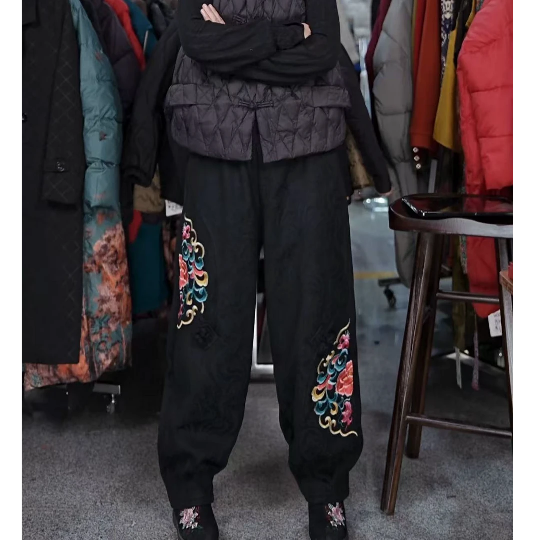 【加绒】百搭时尚潮流休闲气质显瘦轻奢女款休闲裤2266