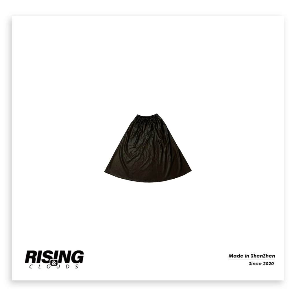 RISING&CLOUDS现【云姐】深圳南油纯色舒适滑面A大摆半裙070332