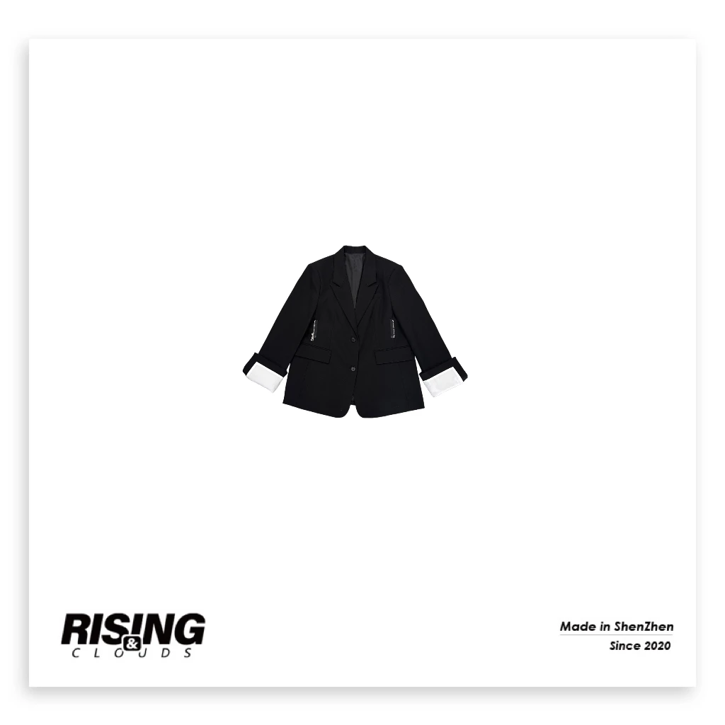 RISING&CLOUDS【莎莎】夏天深圳时尚气质香风宽松设计师西服020090