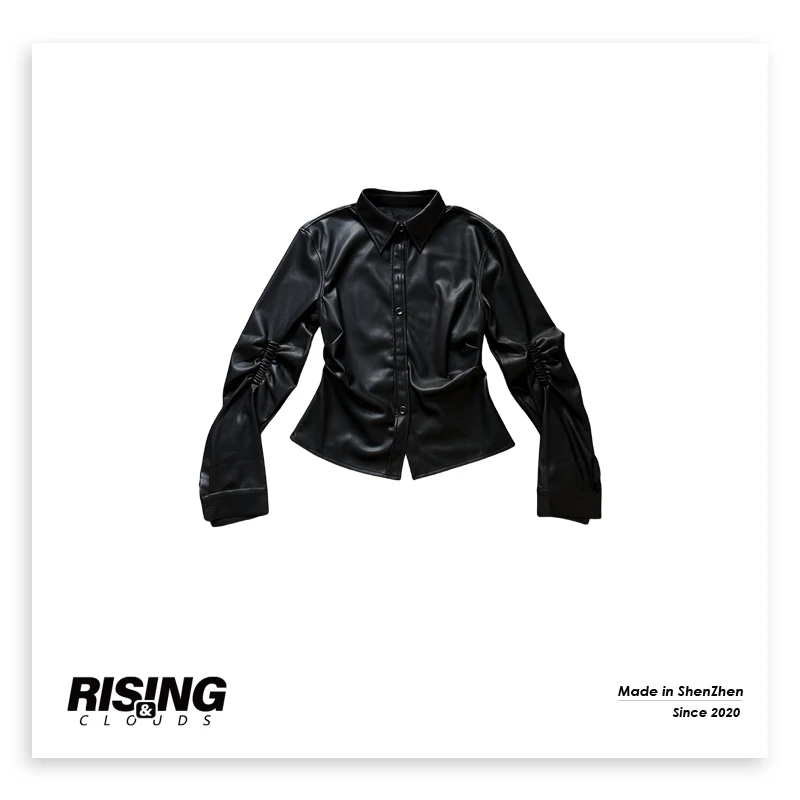 RISING&CLOU【小云姐】深圳南油休闲时尚纯色极简外套120010