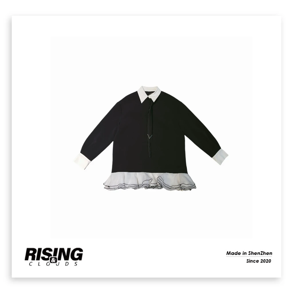 RISING&CLOUDS现【小云姐】深圳南油显瘦天鹅气质连衣裙110041