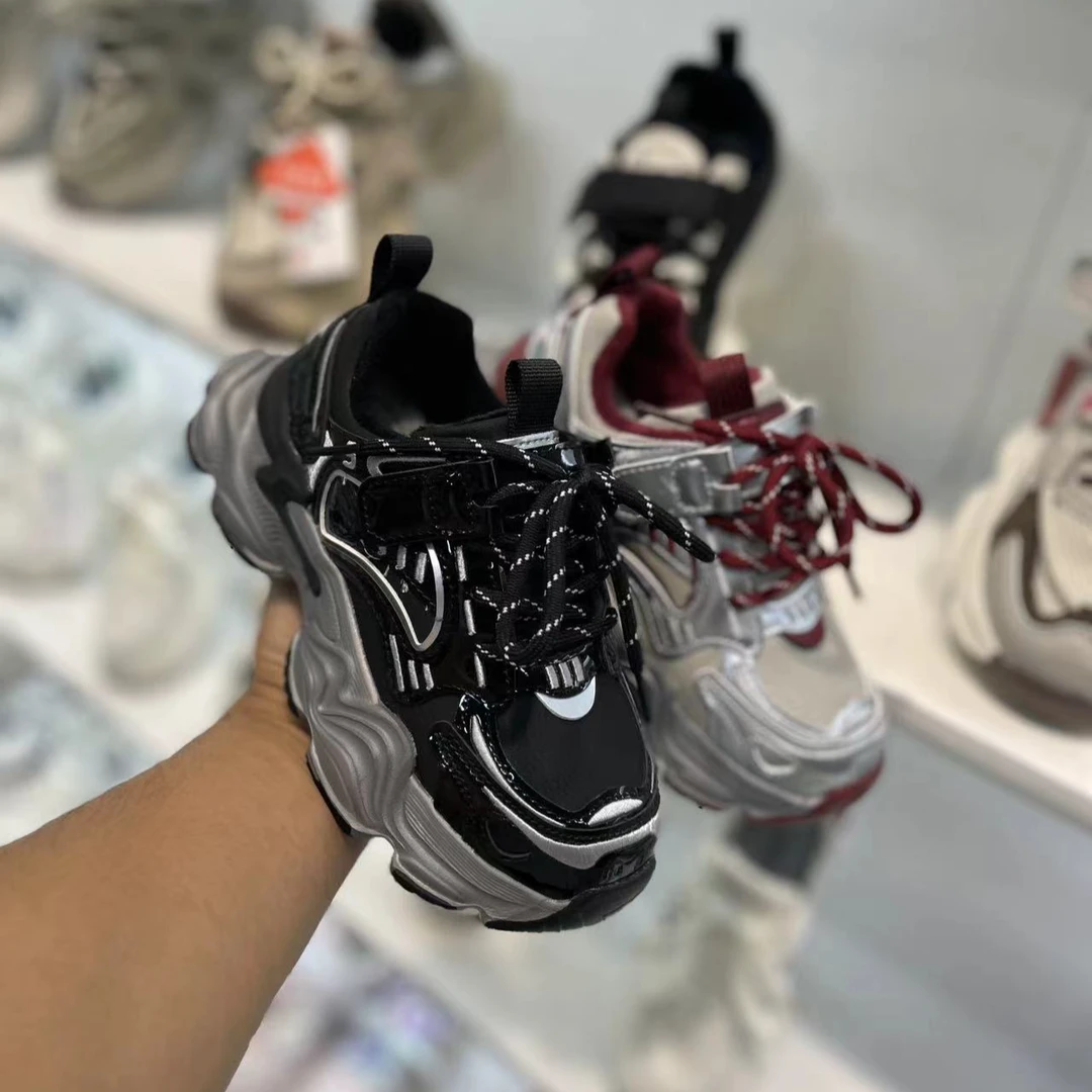 秋季新款 7715儿童32-37码休闲百搭加绒老爹鞋