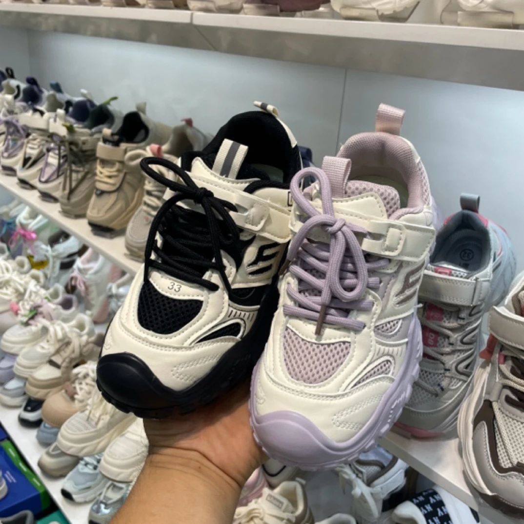 秋季双网 X82693新款儿童32-37码休闲舒适运动老爹鞋