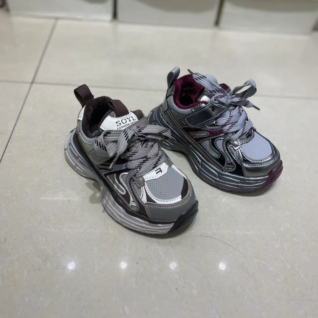 冬季新款 A33儿童27-31码休闲保暖运动老爹鞋