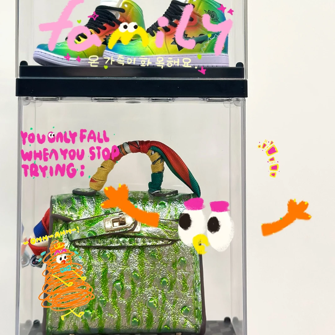 【２Ｖ１】耳机包INS风通用防尘桌面摆件潮流迷你包创意挂件闺蜜i礼盒