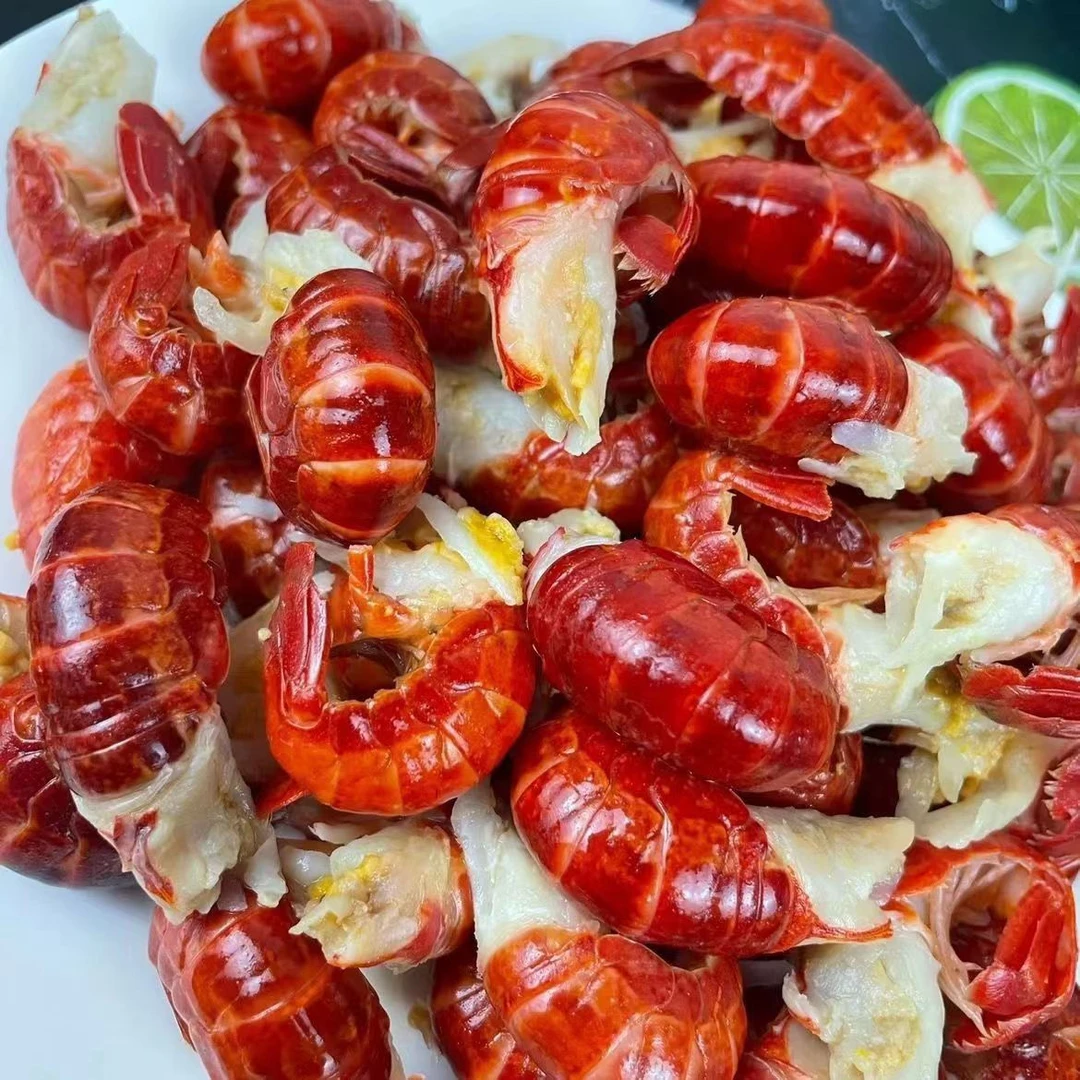 3斤【纯干无冰】特大干冰龙虾尾110-130粒一斤，青岛发货