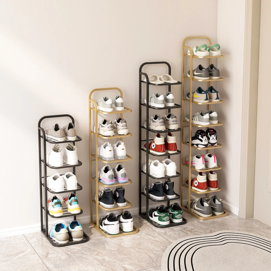 聚当当创意客厅鞋架大容量落地式多层简易鞋架门口鞋架多层鞋架