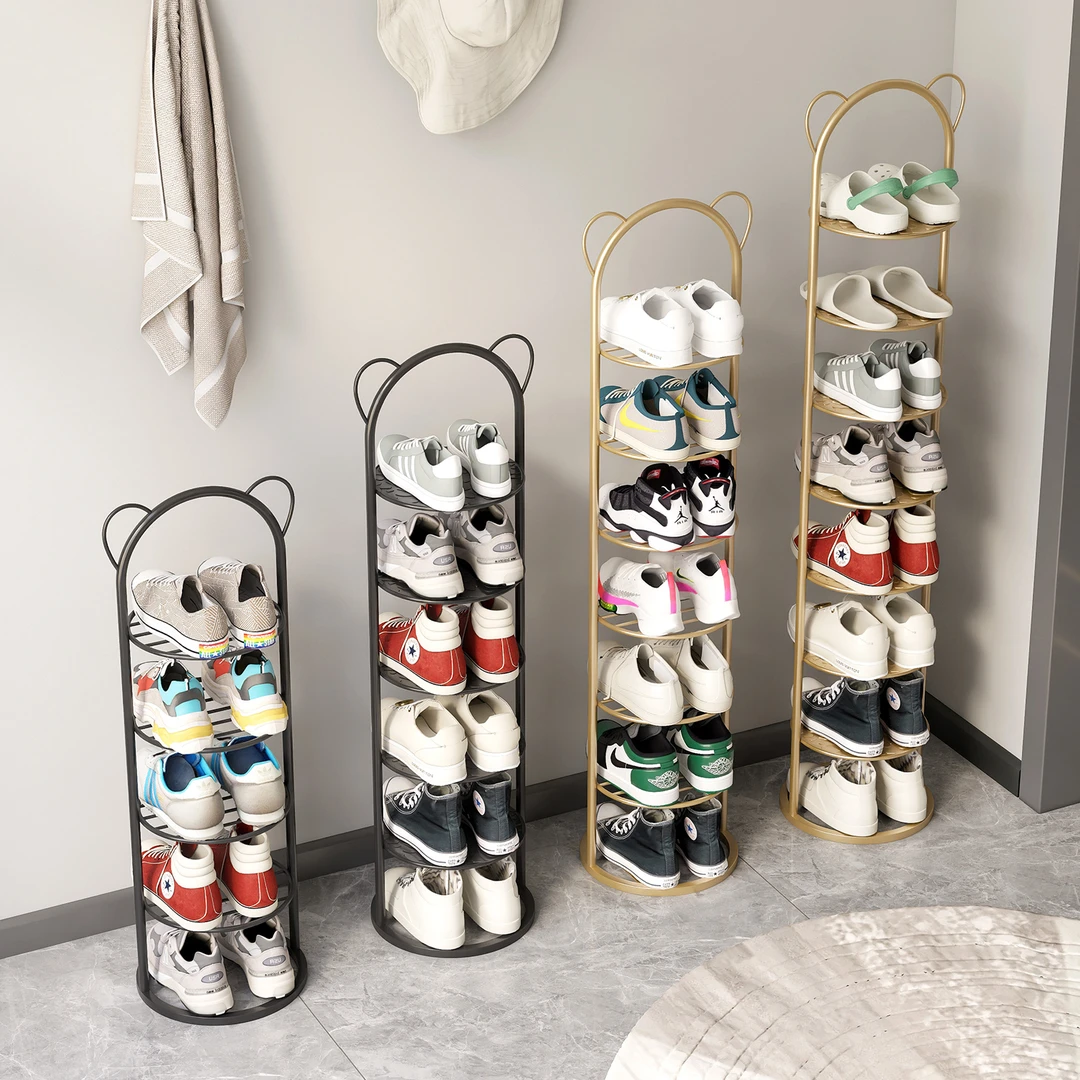聚当当轻奢家用鞋架门口结实窄鞋架创意鞋架门口鞋架鞋架多层鞋架