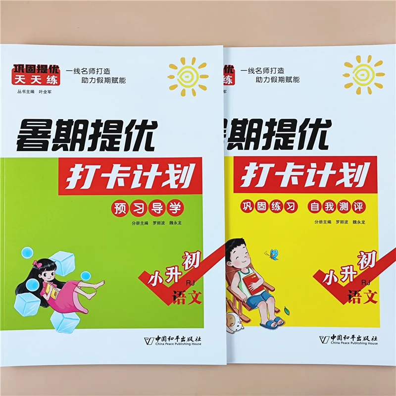 小升初暑假作业衔接教材复习预习练习题人教版六年级升初中作业本