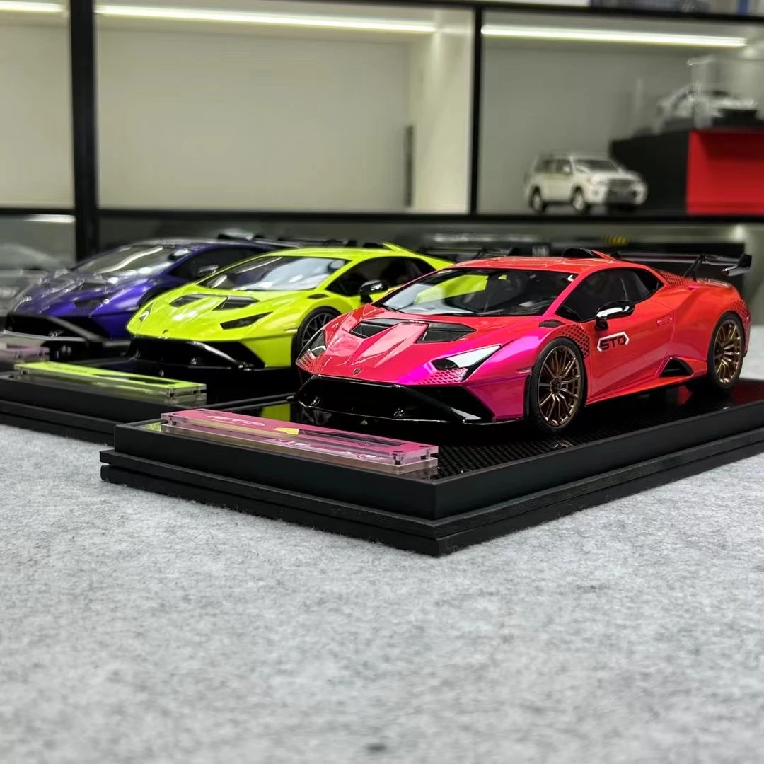 IVY Vitue 兰博基尼Huracán STO限量版仿真树脂汽车模型摆件1 18