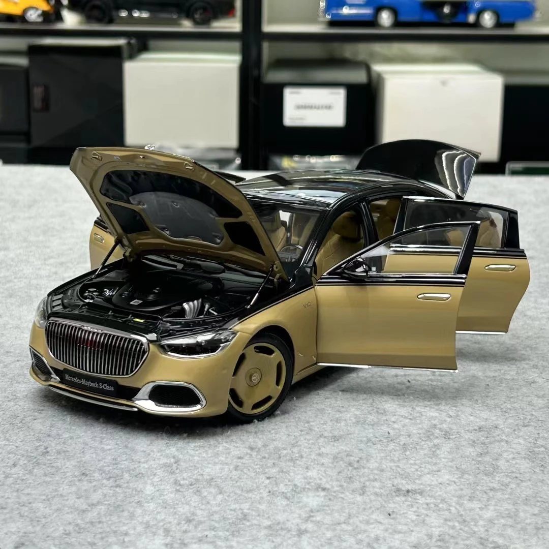 1:18似真AR梅赛德斯奔驰迈巴赫Maybach S-Class 2021仿真汽车模型