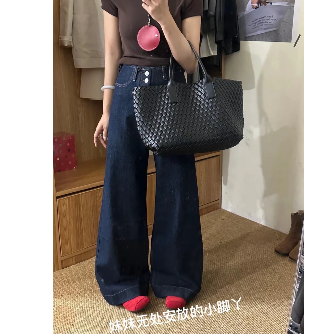 【禾嘉】2024冬季新款四面弹加绒四面弹神裤阔腿裤