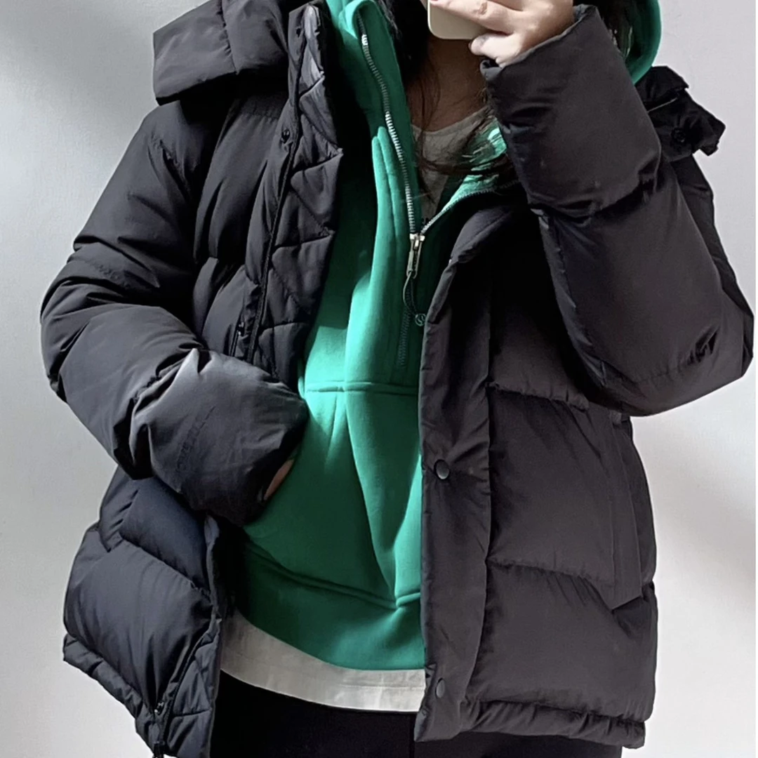 lulu同款WunderPuff防风防水加厚保暖连帽休闲鸭绒羽绒服瑜伽外套