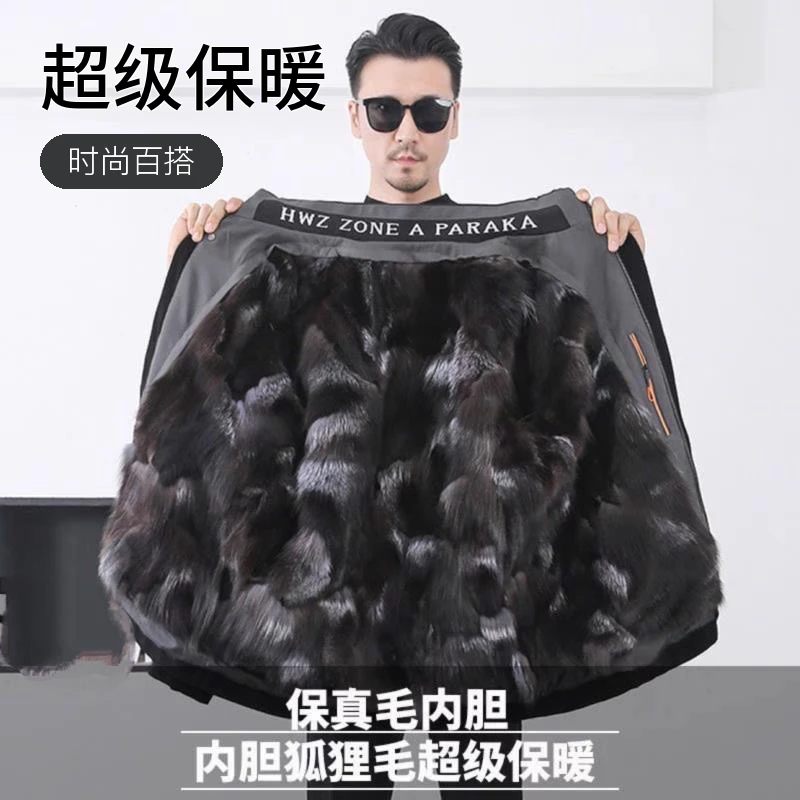 男款狐狸毛派克服,常规款