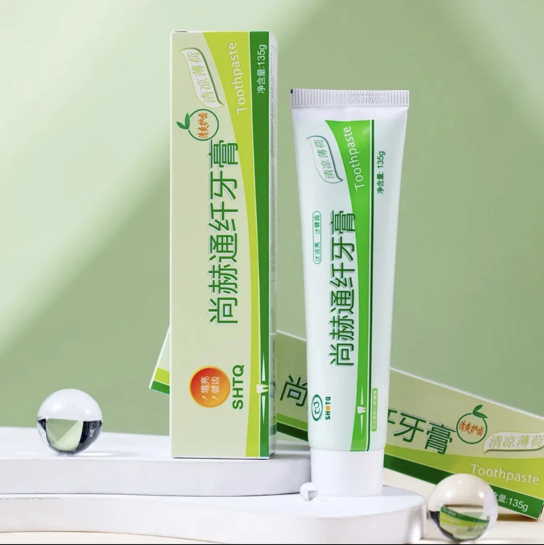 尚赫通纤牙膏薄荷味清新口气草本抑菌多效清凉尚赫替代品