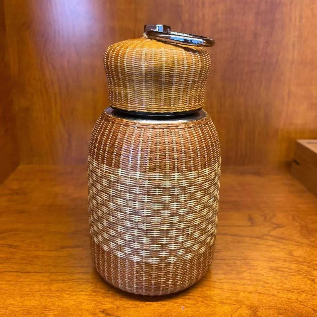 007非遗花边竹丝保温杯