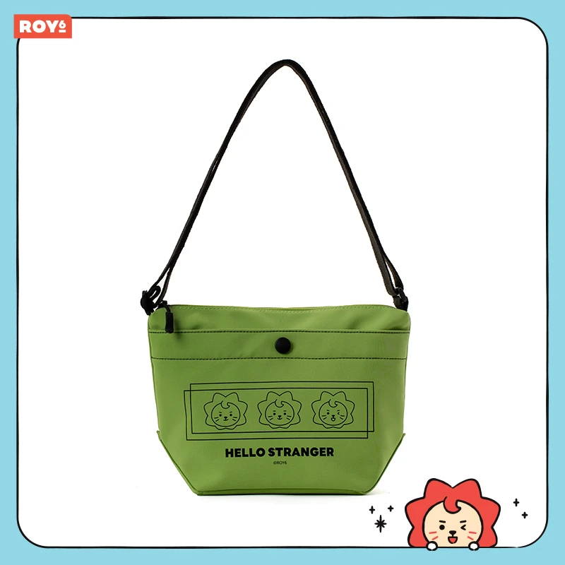 【回流】ROY6 经典绿色斜挎包 LINE FRIENDS 连我朋友