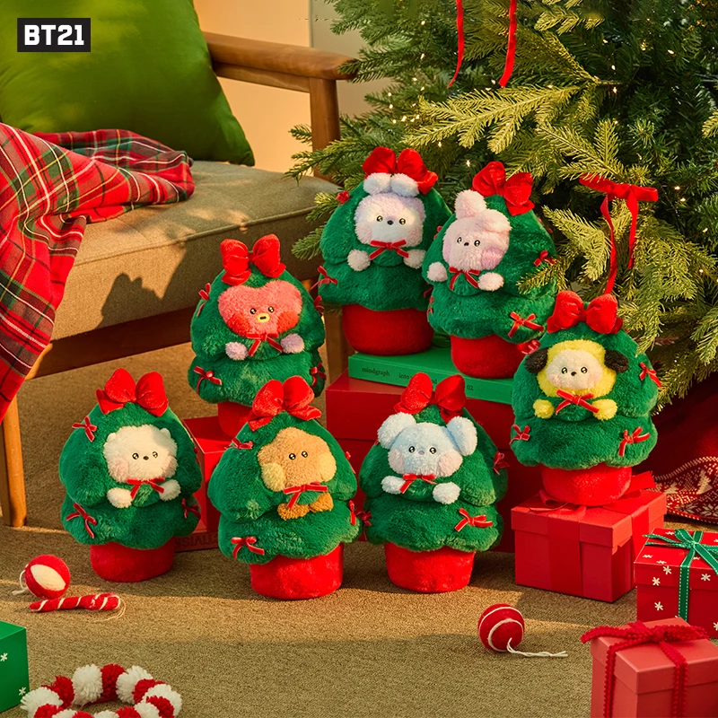【新品】BT21 minini假日系列 圣诞树玩偶 LINE FRIENDS