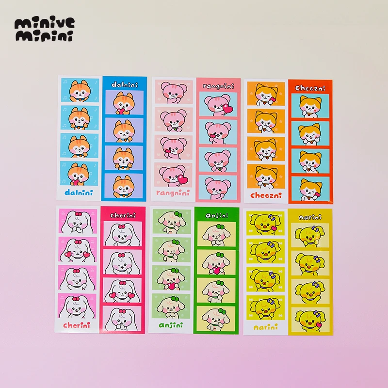 minive minini系列 4格剪裁贴纸LINE FRIENDS