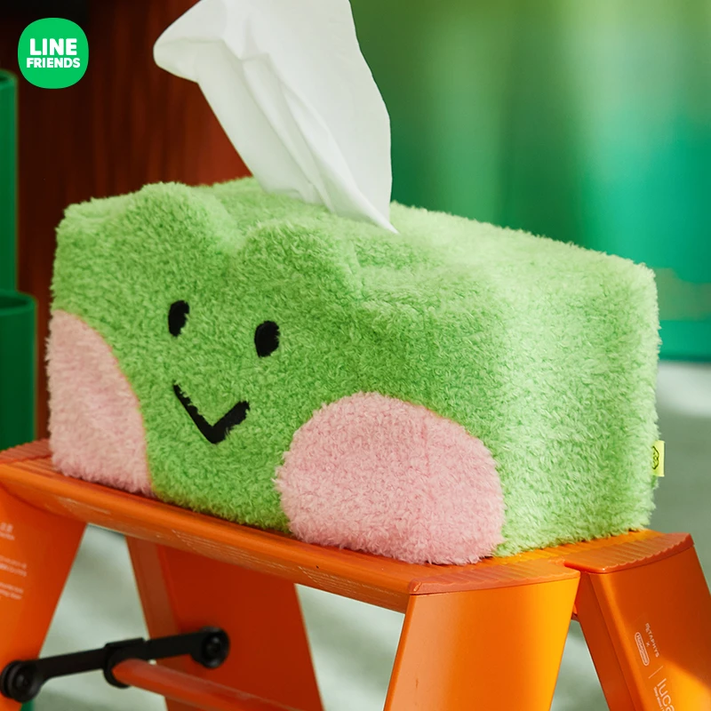 LINE FRIENDS 连我朋友 lenini winter系列 毛绒可爱纸巾盒