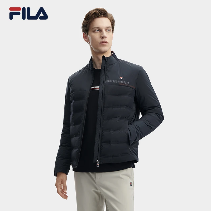 Fila/斐乐男子秋冬舒适轻薄时尚立领保暖经典羽绒服F11M341905F