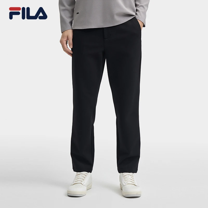 【黑色商务休闲裤】斐乐男装秋季新款运动长裤时尚百搭F11M442605