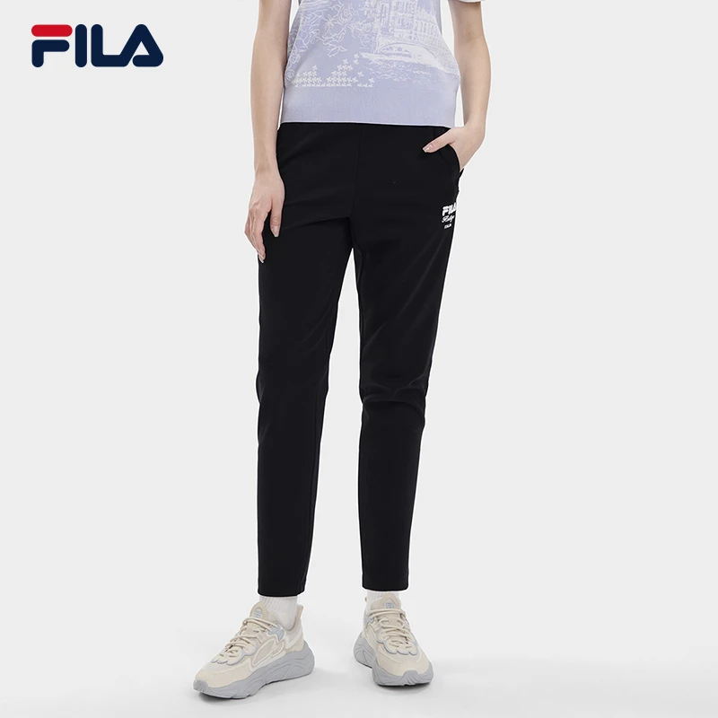 Fila/斐乐女装长裤春新款运动裤舒适休闲时尚针织长裤F11W338604F