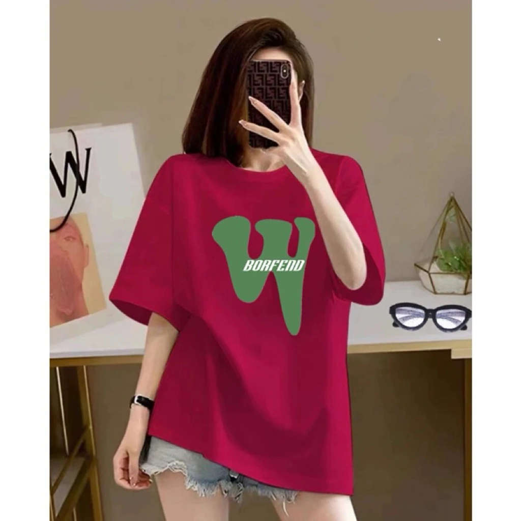 欧货大码火龙果色短袖T恤女装2026夏宽松遮臀中长款宽松半袖上衣