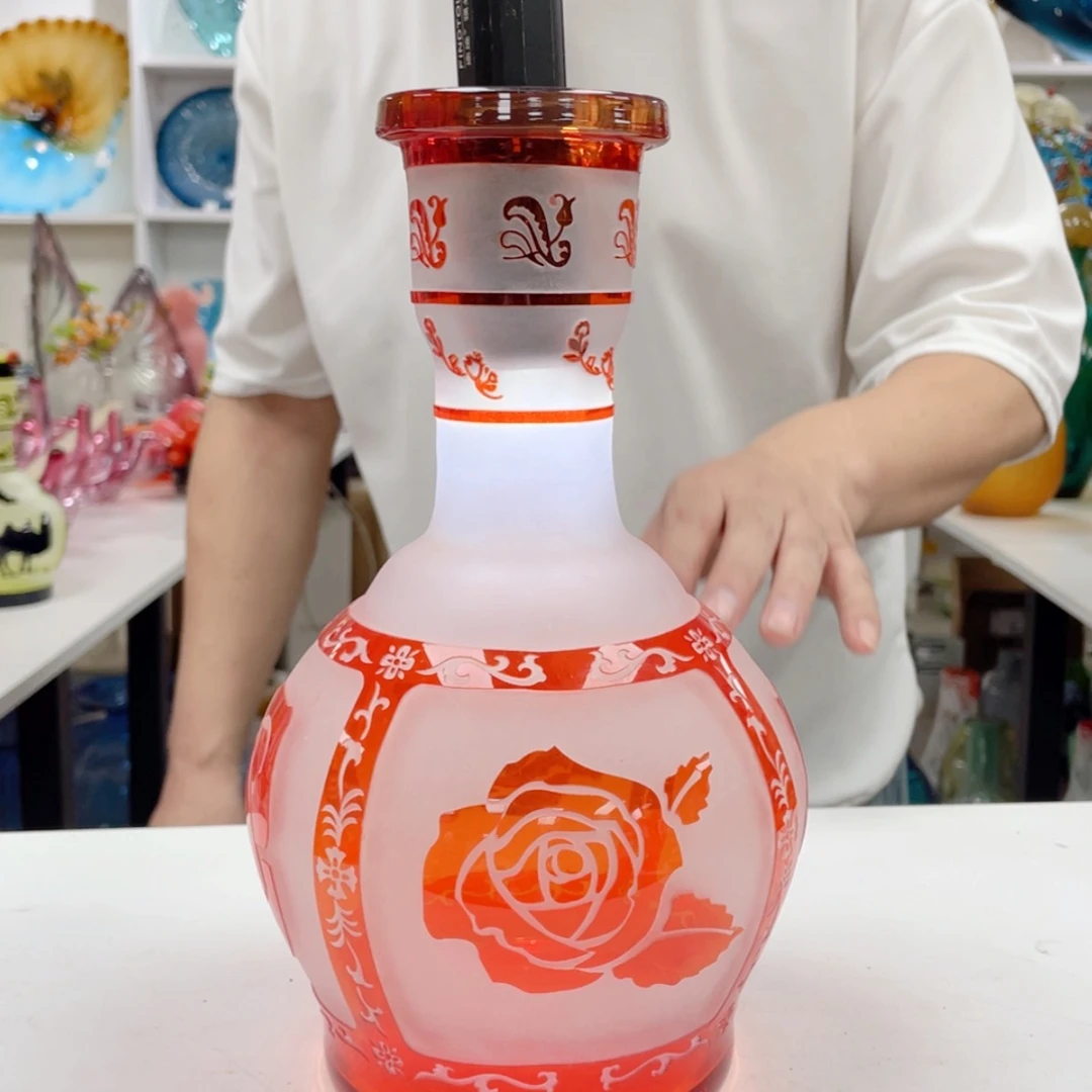 【闪购商品】手工艺术花瓶果盘摆件 高26