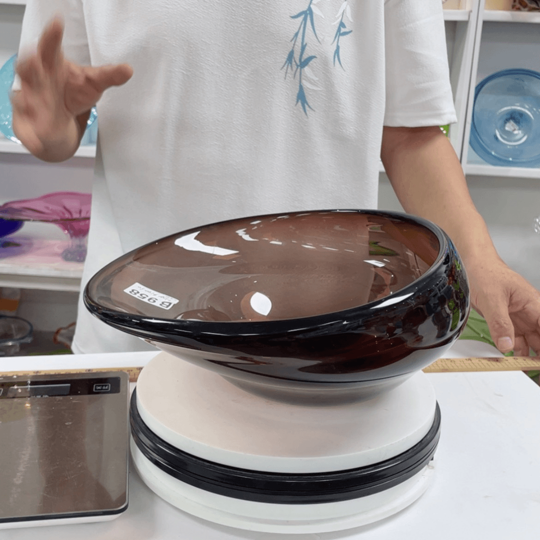 【闪购商品】手工艺术果盘。内直径33。