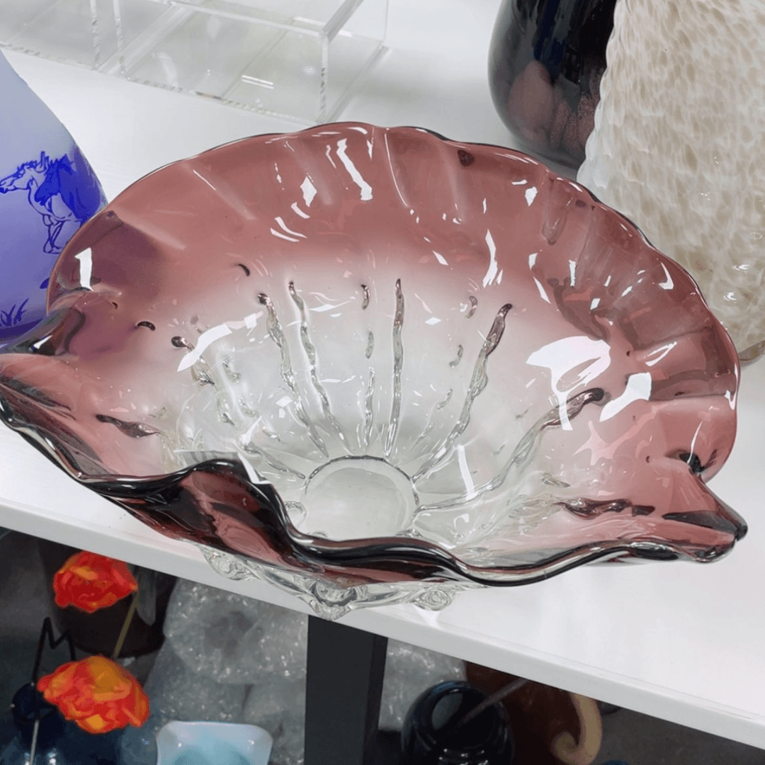 【闪购商品】手工艺术果盘。长35。