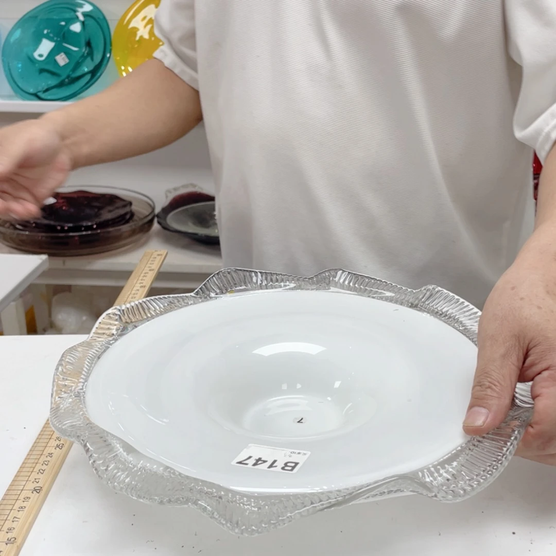 【闪购商品】手工艺术花瓶果盘摆件 直径33