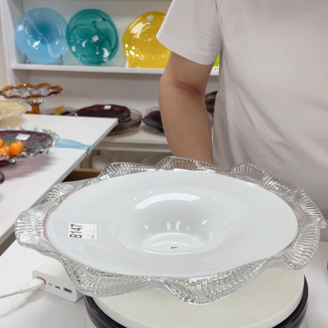 【闪购商品】手工艺术果盘摆件。直径33