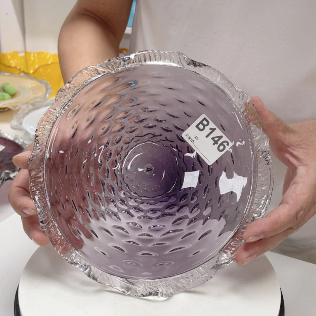 【闪购商品】手工艺术果盘摆件。直径22
