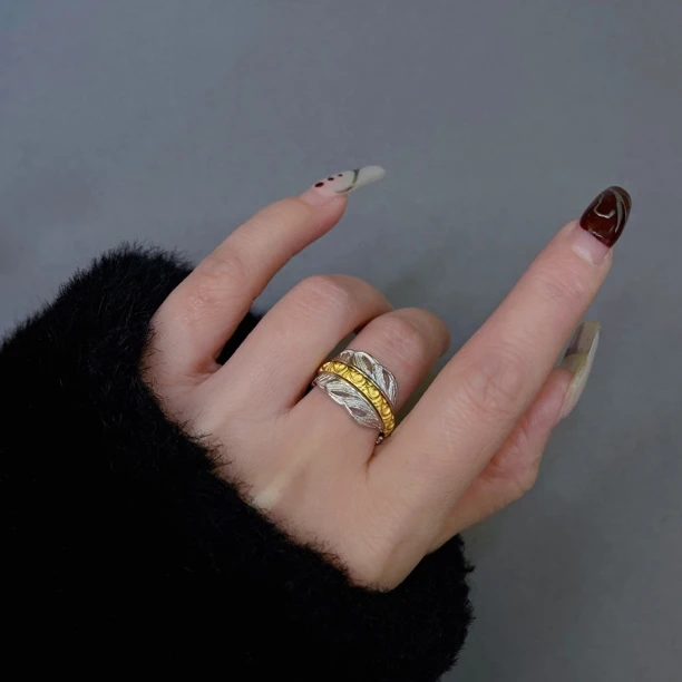 非金属戒指 Fashion纯银套戒（三颗叠戴）